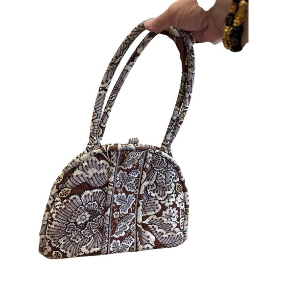 Vera Bradley Floral Kiss Lock Satchel Handbag Medium SKU 8234 - Picture 7 of 14